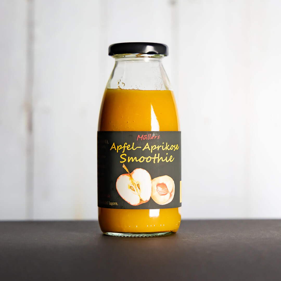 Apfel-Aprikose-Smoothie aus Müllers Manufaktur in Querfurt
