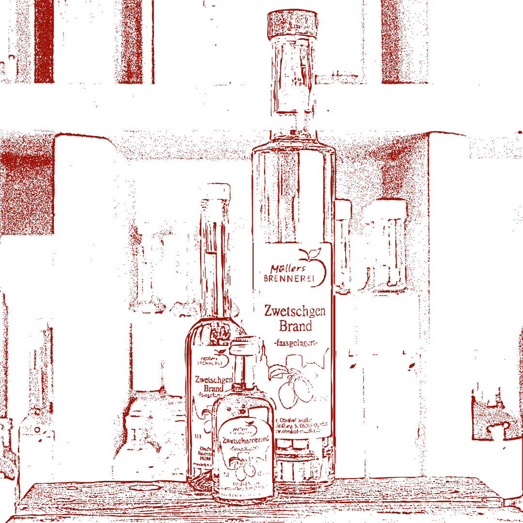 Zwetschgen Brand - fassgelagert vom Obsthof Müller