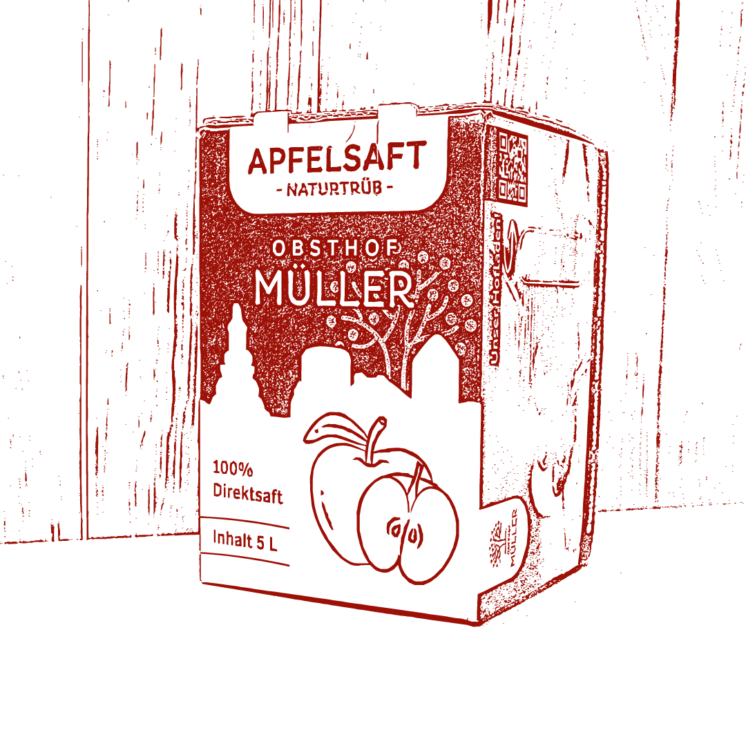 Apfelsaft vom Obsthof Müller