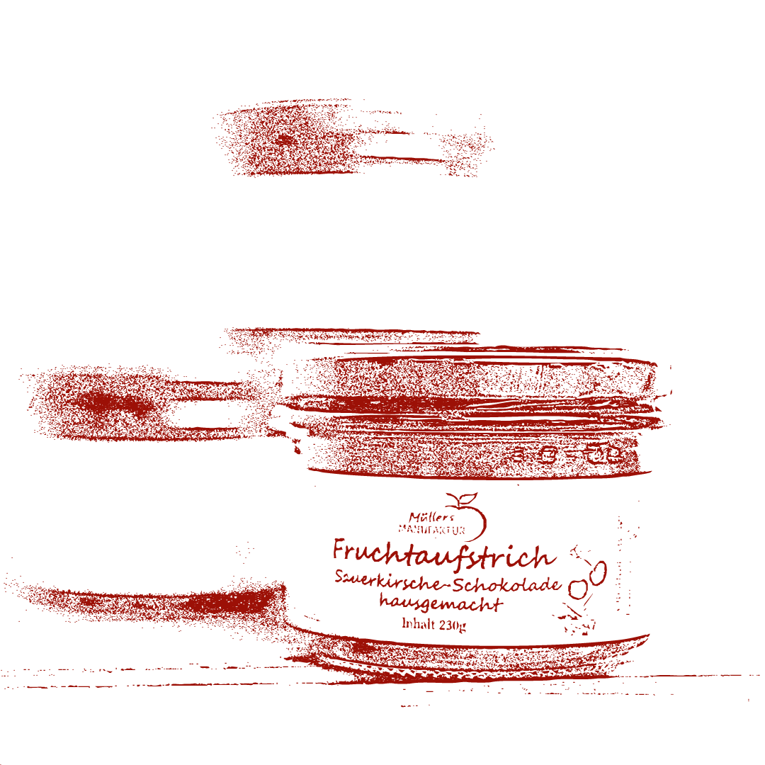 Fruchtaufstrich Sauerkirsche-Schokolade vom Obsthof Müller
