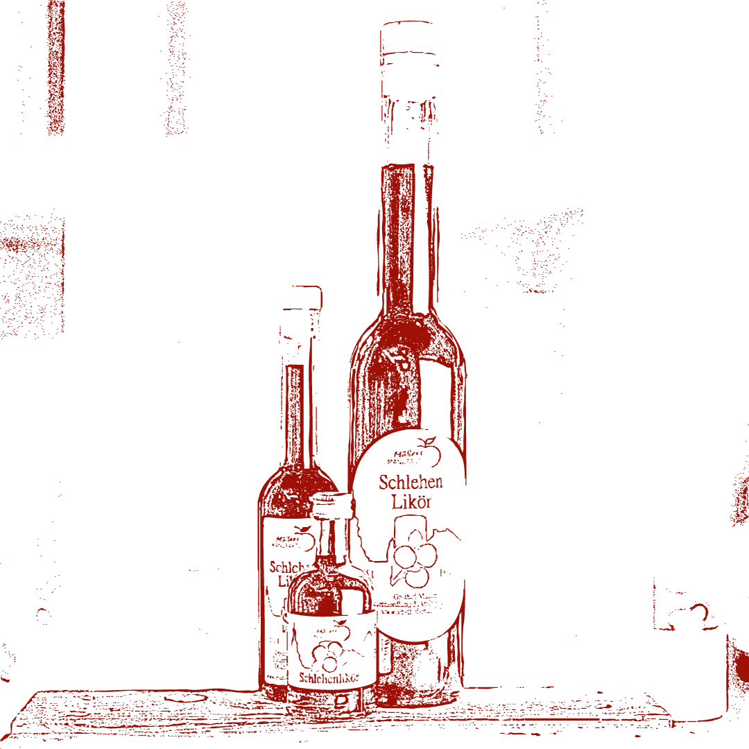 Schlehen Likör vom Obsthof Müller